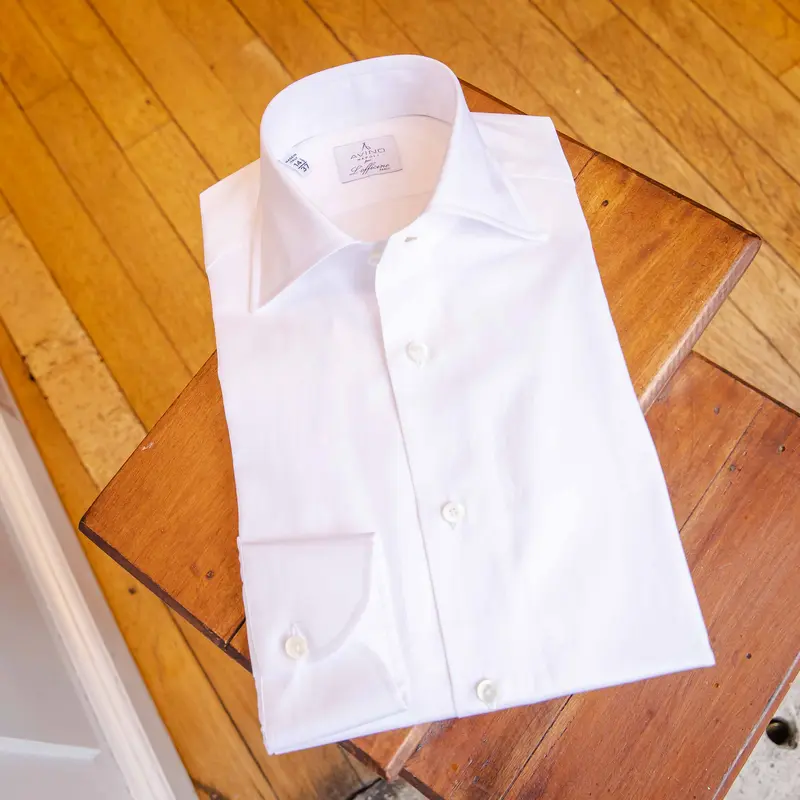 Chemise twill blanc AVINO