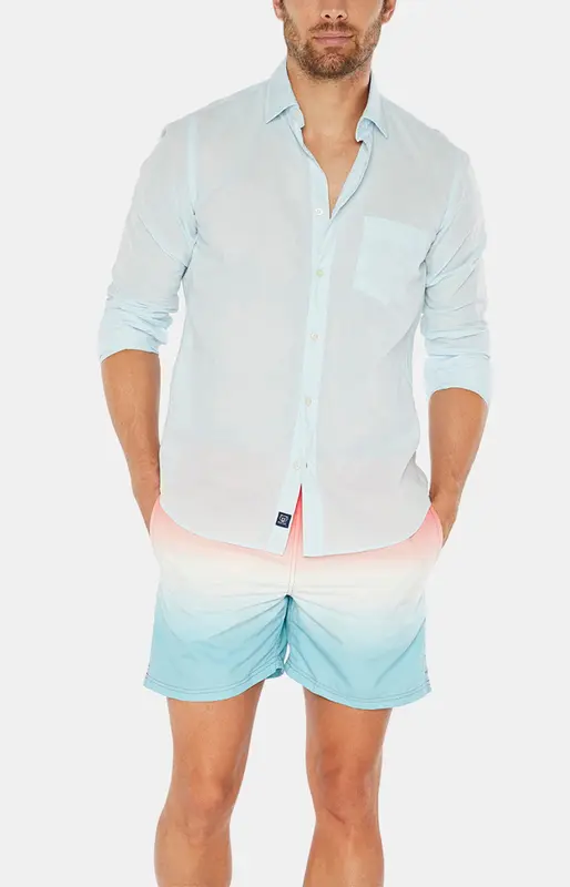 Chemise Voile de Coton Azur