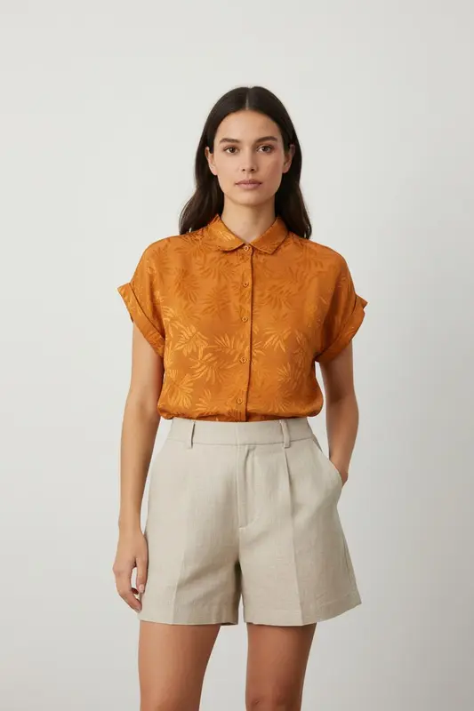 Chemisette Orange - Taille S/36