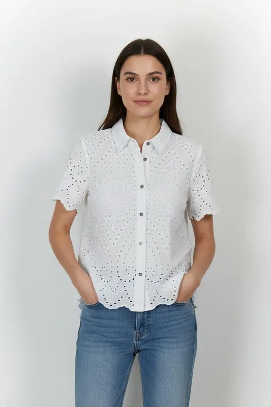 Chemisier Blanc - Taille L/40 - imparfaites