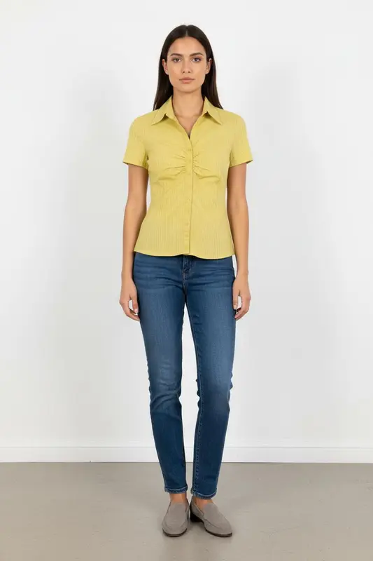 Chemisier Jaune - Taille XS/34