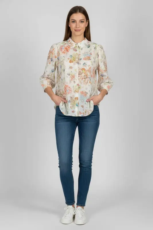 Chemisier Multicolore - Taille L/40