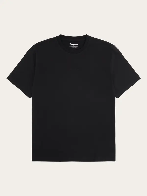 Chest embroidery t-shirt - Black Jet