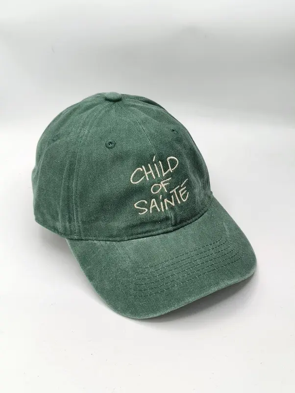CHILD OF SAINTE VINTAGE GREEN DAD CAP