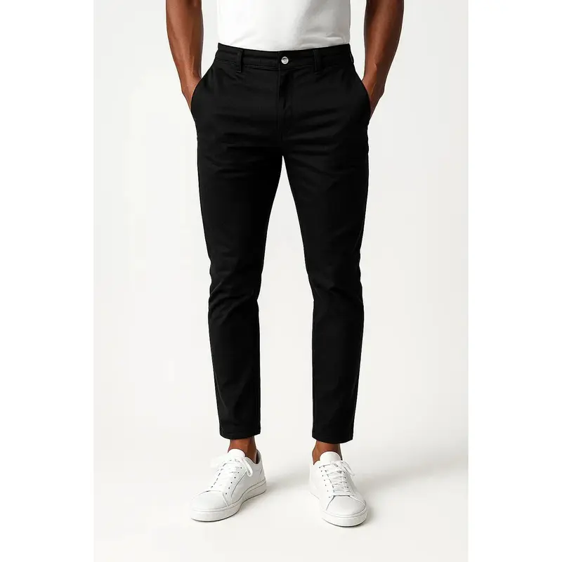 Chino homme stretch coupe moderne, droit et respirant
