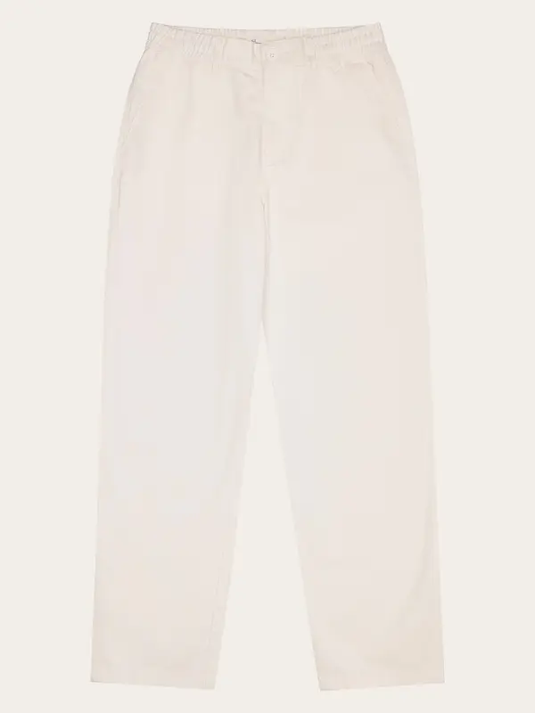 CHLOE barrel mid-rise twill chino - GOTS/Vegan - Egret