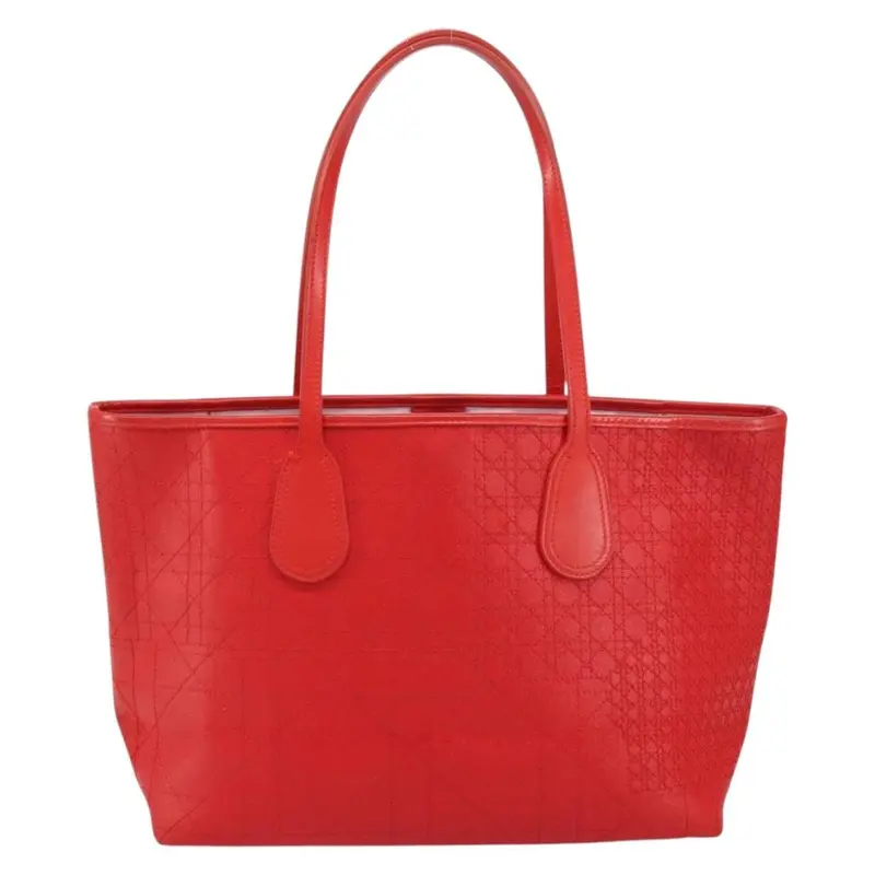 Christian Dior Panarea Tote Printed Cannage Quilt Canvas
