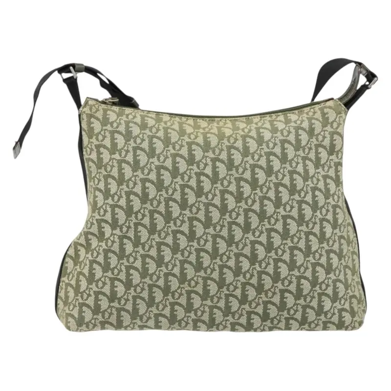Christian Dior Vintage Trotter Shoulder Bag Canvas