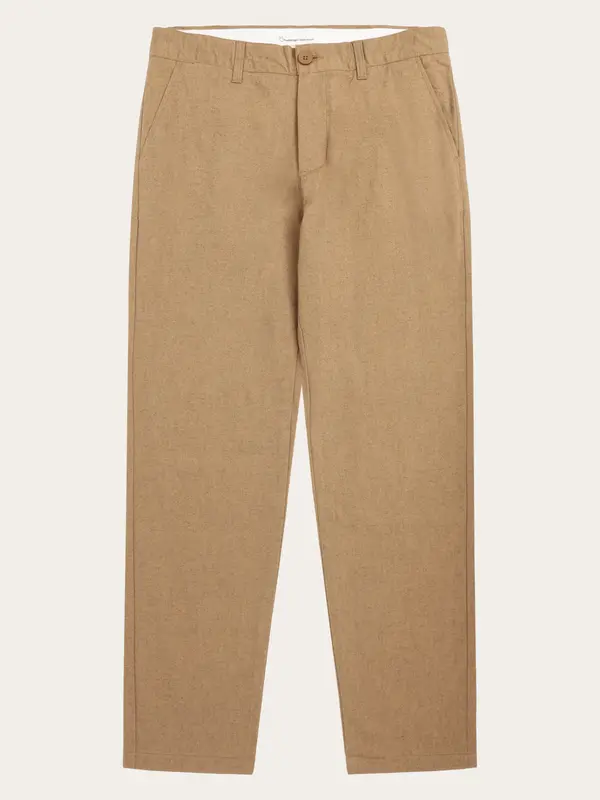 CHUCK regular flannel chino pants - Apple Cinnamon