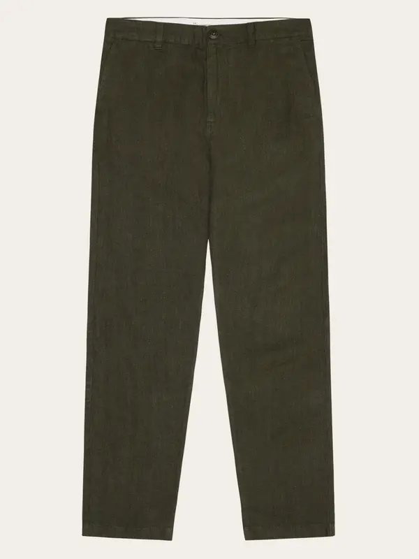 Chuck regular linen pants - Burned Olive