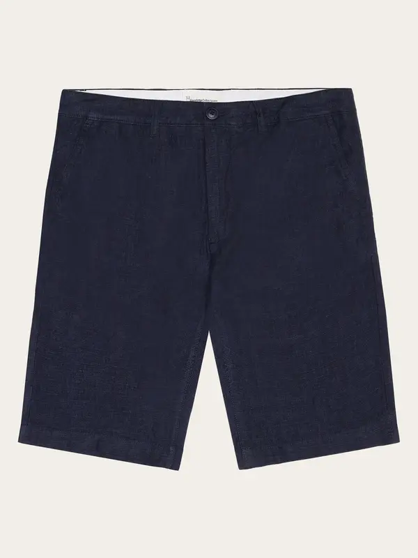 Chuck regular linen shorts - Yarndyed Total Eclipse