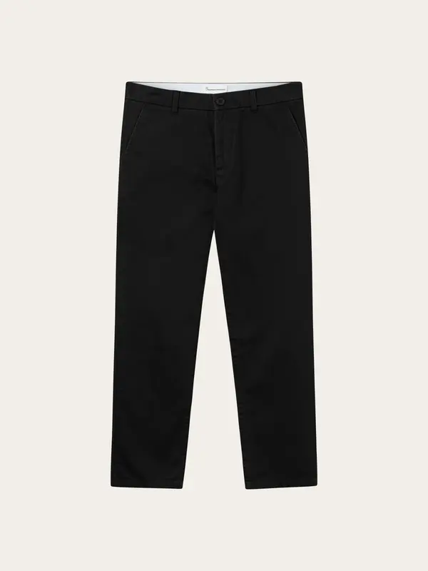 CHUCK regular twill chino pants - Black Jet