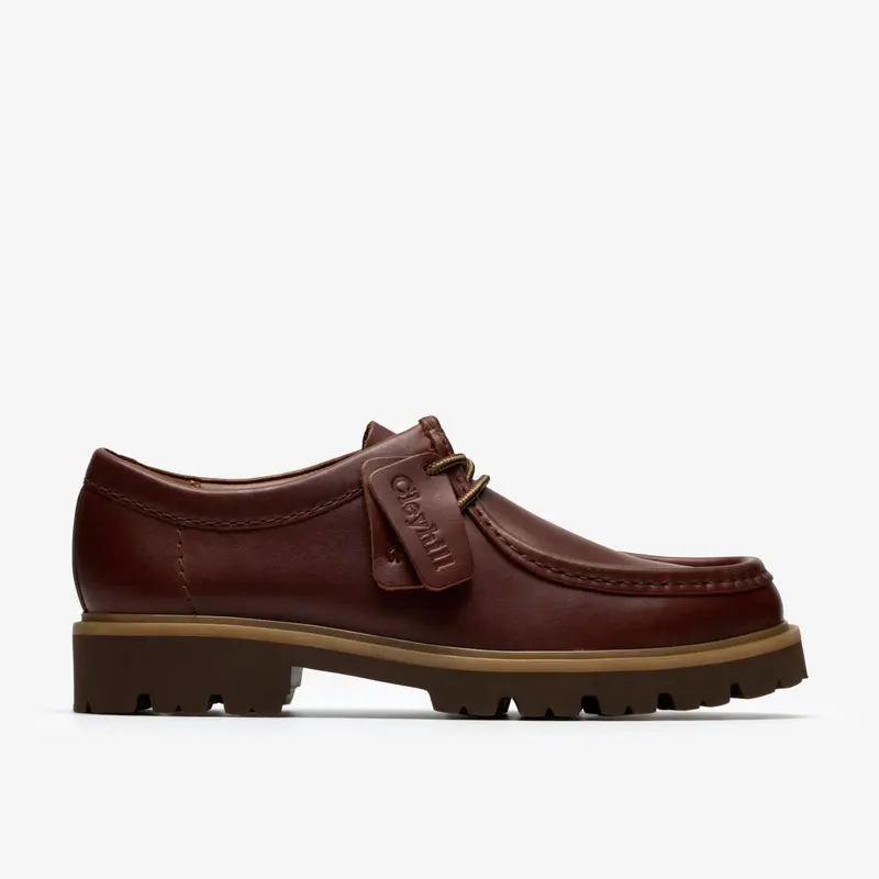 Clarks Cleyhill Seam Cuir marron