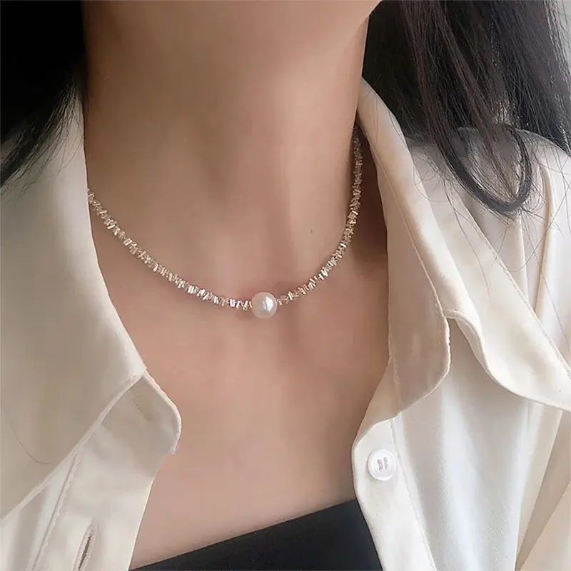 Collier de perles femme élégant