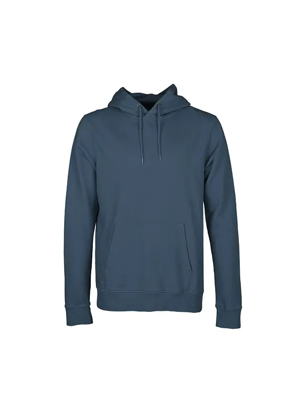 COLORFUL Sweat classique en coton couleur bleu pétrol