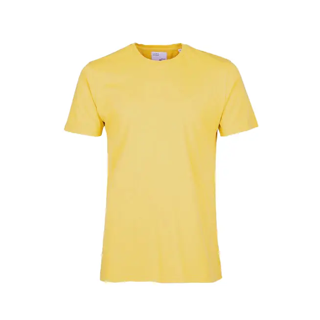 Colorful tee-shirt classique organic couleur Lemon yellow
