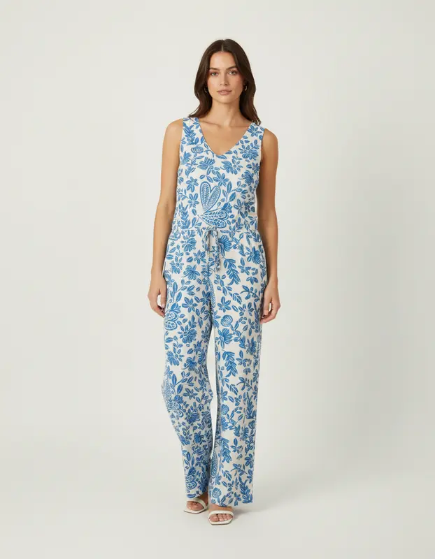 Combinaison bleue et blanche - Taille XS/34