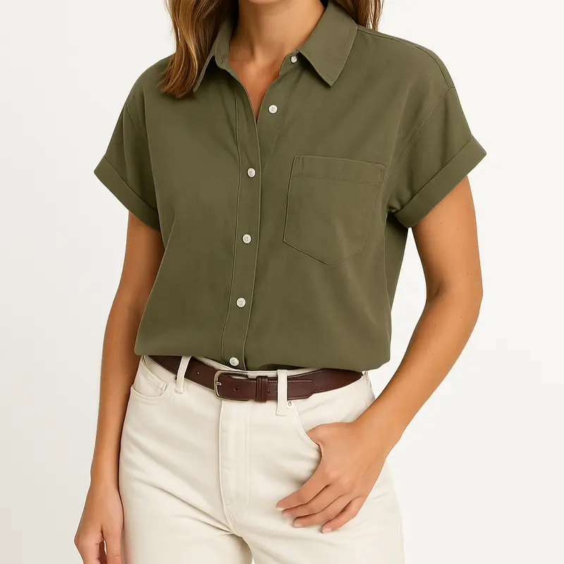 Combinaison boutonnée Sienna, taille cintrée et col classique