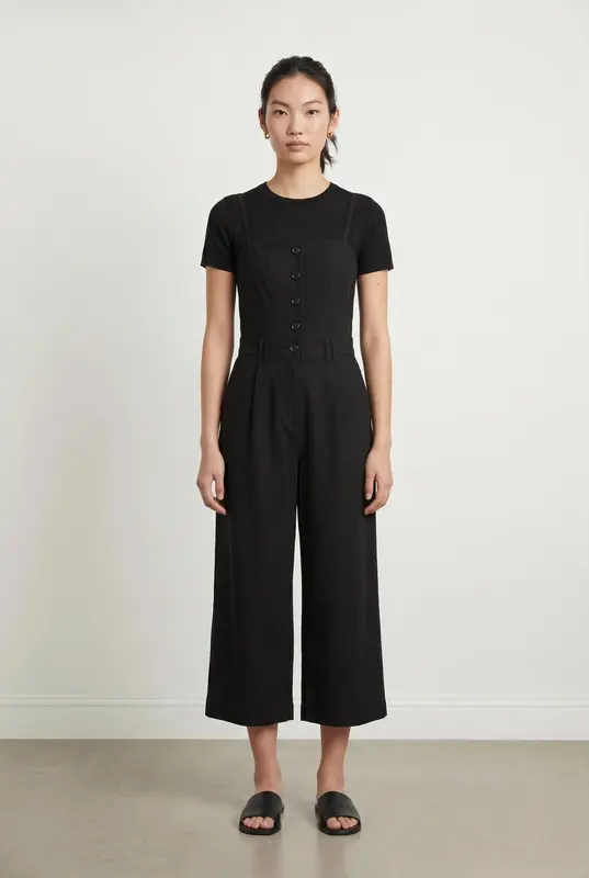Combinaison Pantalon Noire - Taille XS/34