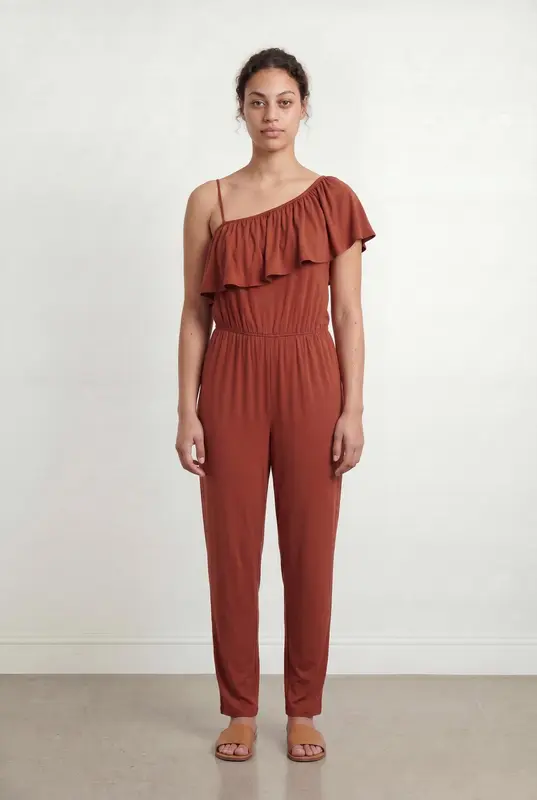Combinaison Une Épaule Bordeaux - Taille L/40