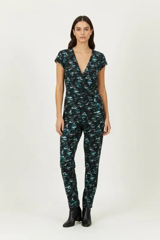 Combinaison verte et bleue - Taille L/40