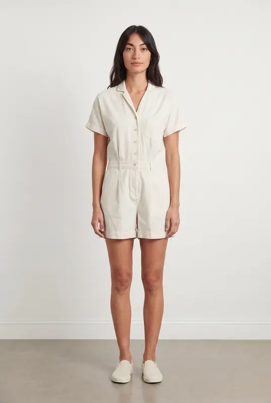 Combishort Blanc - Taille XS/34
