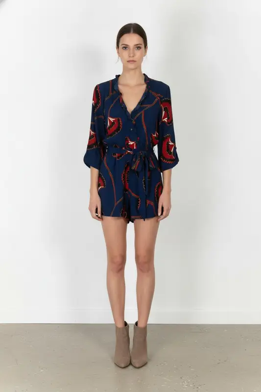 Combishort Bleu et Rouge - Taille M/38