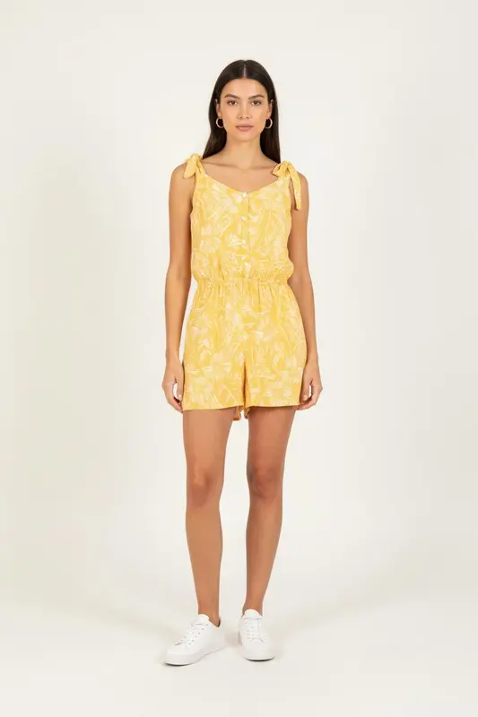 Combishort Jaune - Taille XS/34