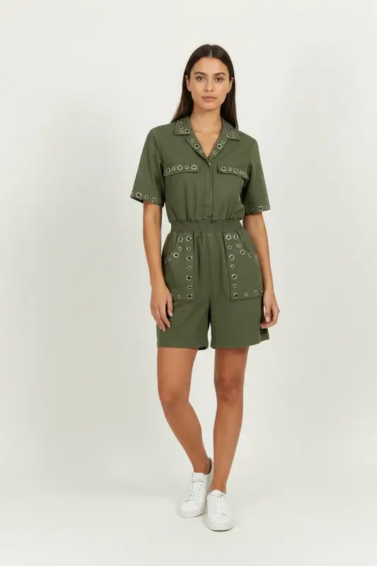 Combishort Verte - Taille L/40