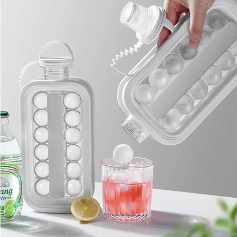 CoolSphere – Bouteille à glaçons portable à double fonction
