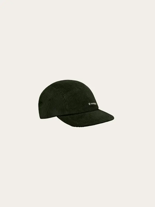Corduroy 5-panel cap - Forest Night