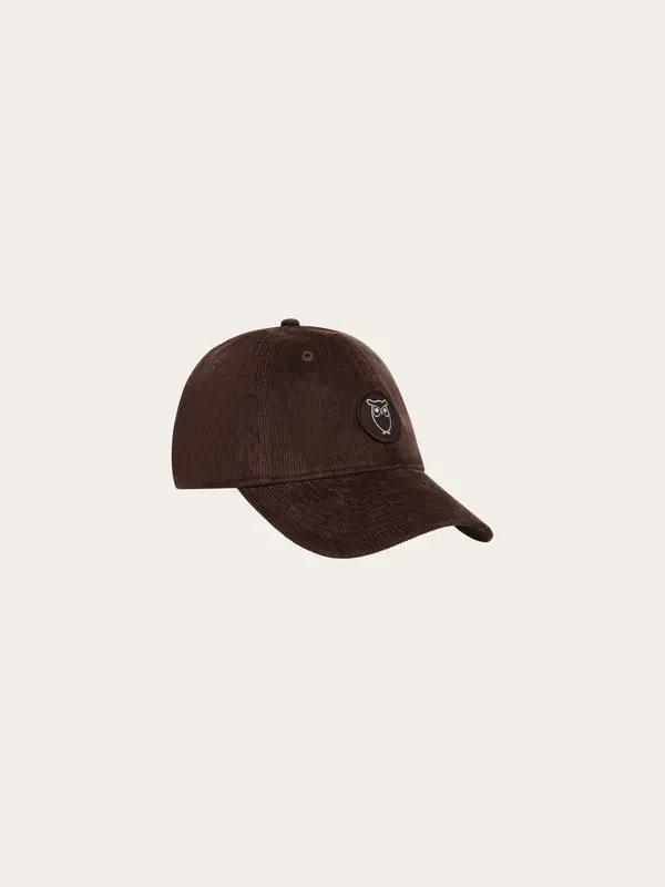 Corduroy badge cap - Chocolate Torte