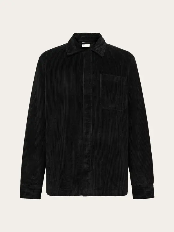 Corduroy overshirt - Black Jet