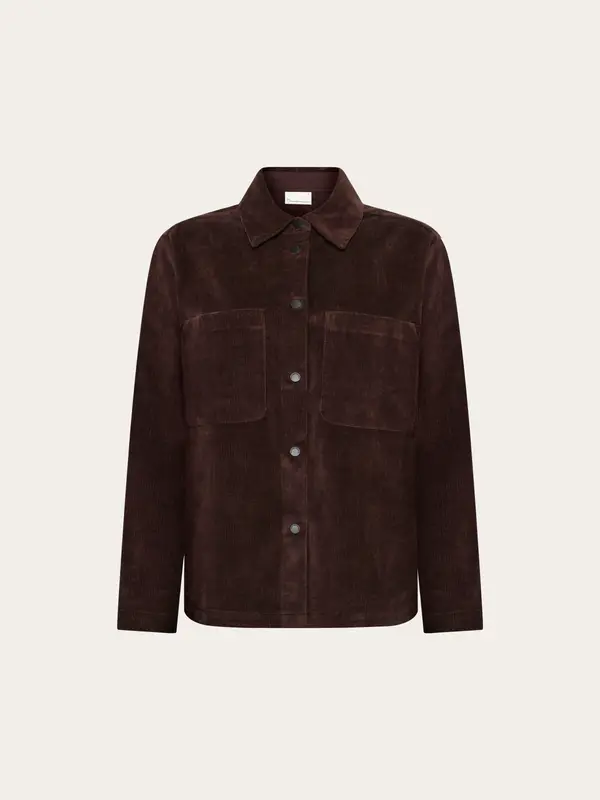 Corduroy overshirt - Chocolate Torte