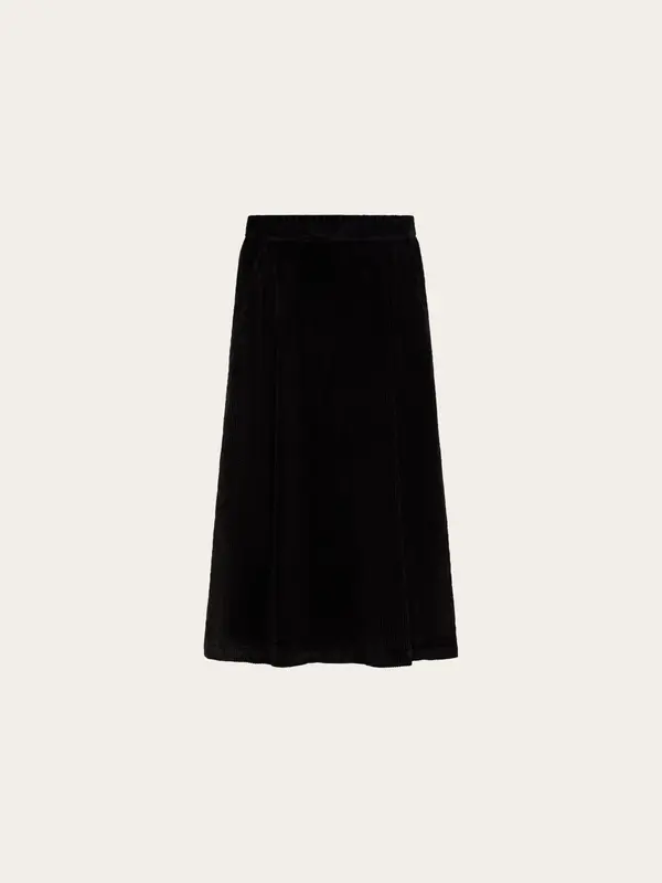 Corduroy skirt - Black Jet