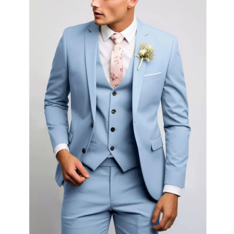 Costume 3 pièces homme coupe slim, mariage et cérémonie