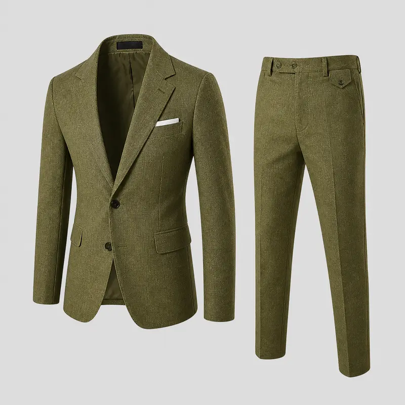 Costume en lin homme coupe slim, léger et respirant pour l'été