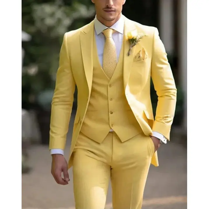 Costume homme trois pièces élégant, mariage et cérémonie