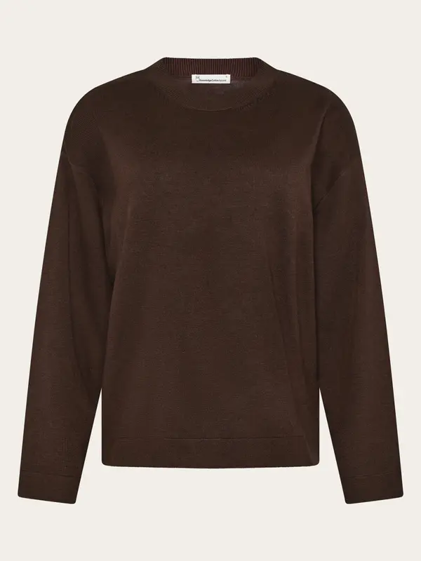 Cotton-blend sweater - Shaved Chocolate