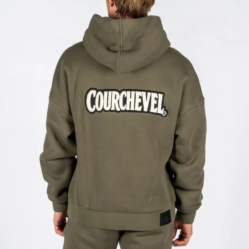 COTTON HOODIE COURCHEVEL BIG | KHAKI
