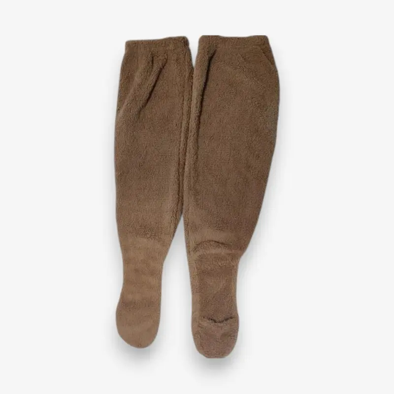 CozyStep – Chaussettes hautes montantes avec doublure polaire double face
