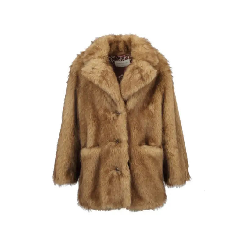 CRAZY (REF. 65298) TAUPE - VESTE EN FAUSSE FOURRURE