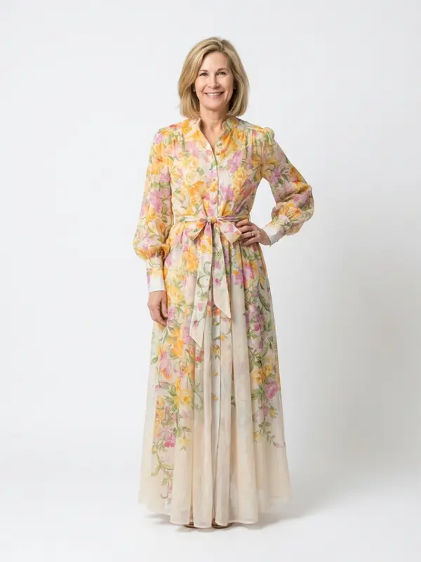 Cressida - Robe Maxi Florale Légère