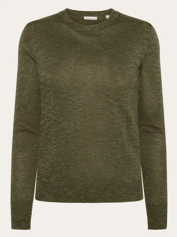 Crew neck knit Tencel™ - Forest Night