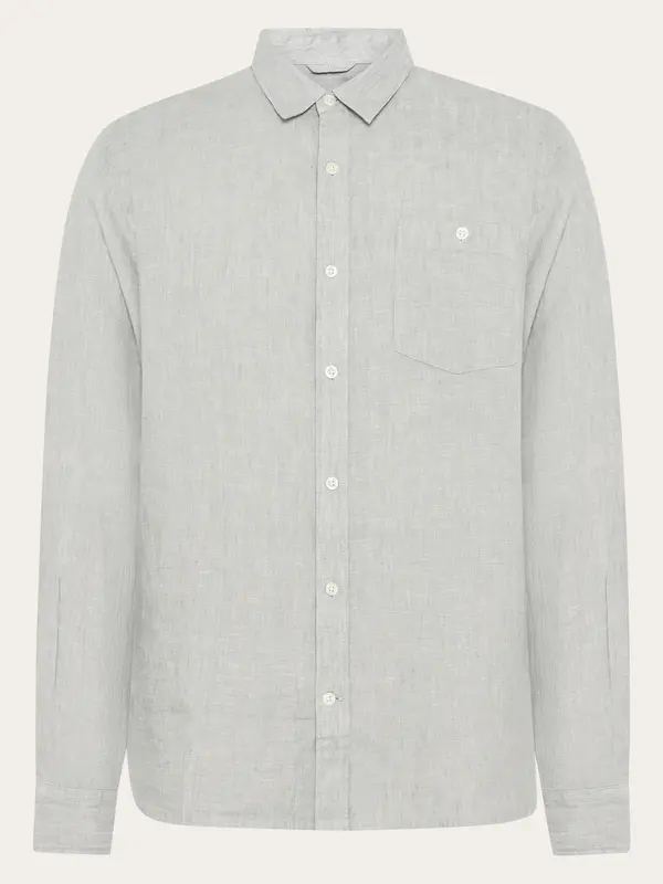 Custom fit linen shirt - Yarndyed Ultimate Grey