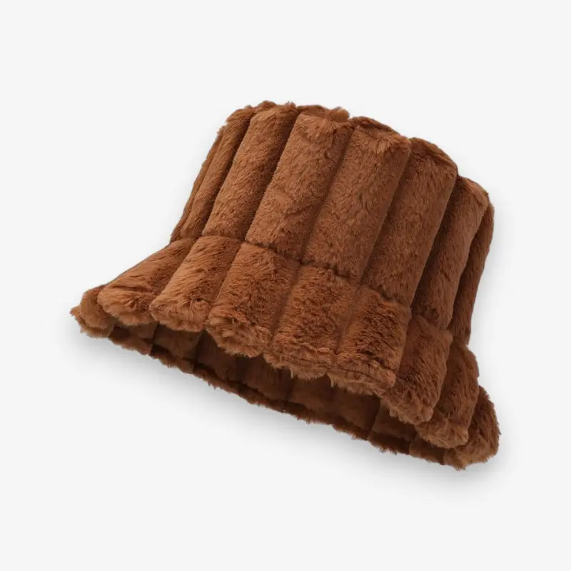 Dames Bucket Hat van Zacht Imitatiebont