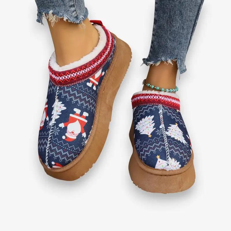 Dames Schoenen met All-Over Print en Ronde Neus