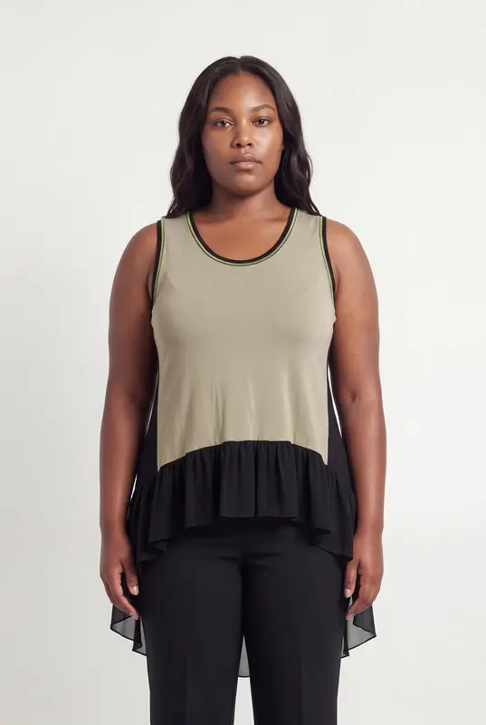 Débardeur Beige et Noir - Taille XL/42