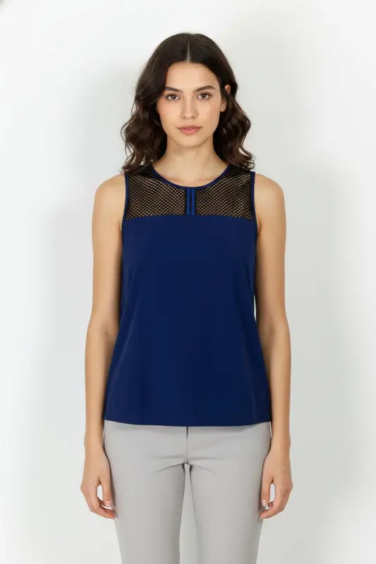 Débardeur Bleu et Noir - Taille M/38