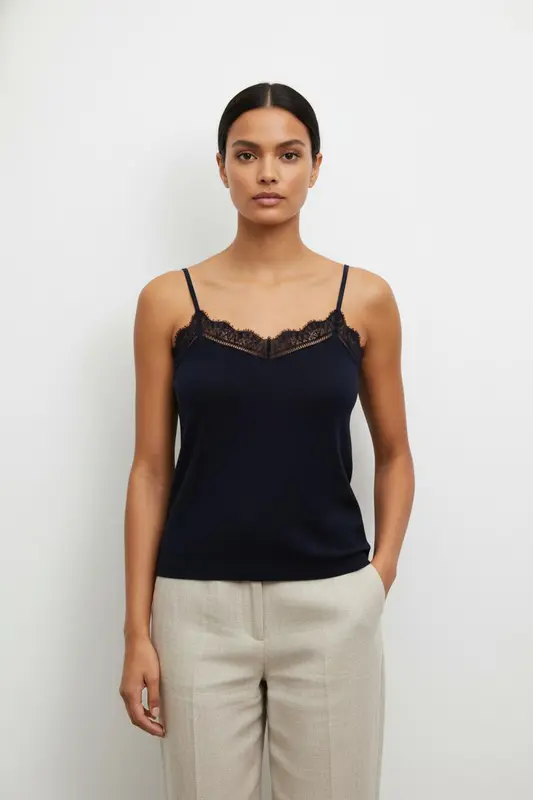 Débardeur bleu foncé - Taille XS/34